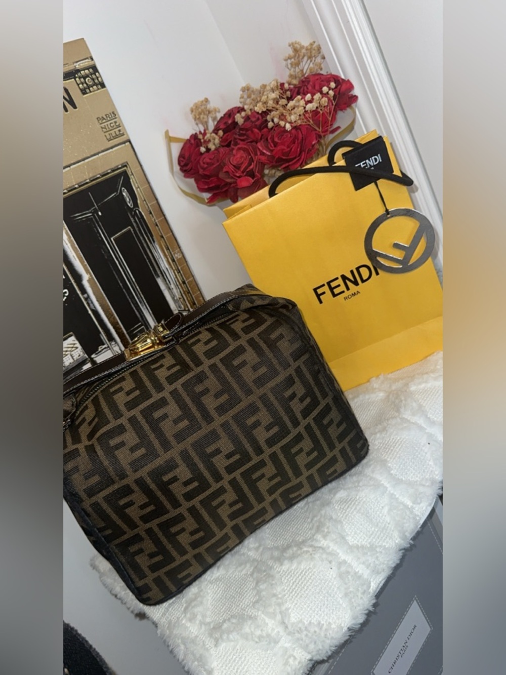 Fendi Zucca Handbag Vanity